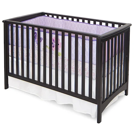 London European Crib with Stationary Sides